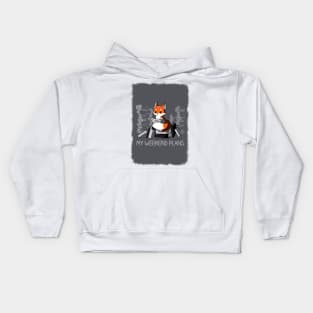 Cute Funny Fox Reading Book Lover animal lover Sarcastic Funny Quote Artwork Kids Hoodie